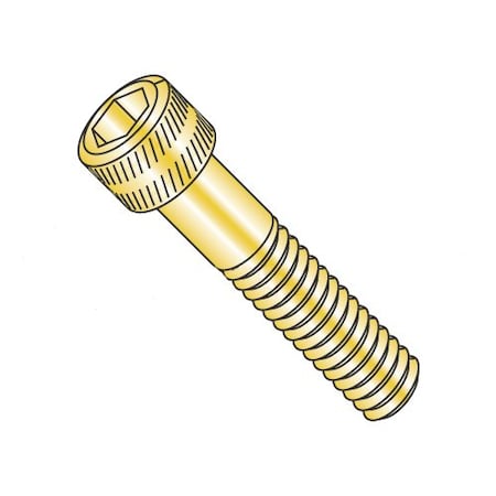 Newport Fasteners 3/8"-16 Socket Head Cap Screw, Low Profile, Cadmium Yellow Steel, 3/4 in Length, 100 PK 963831